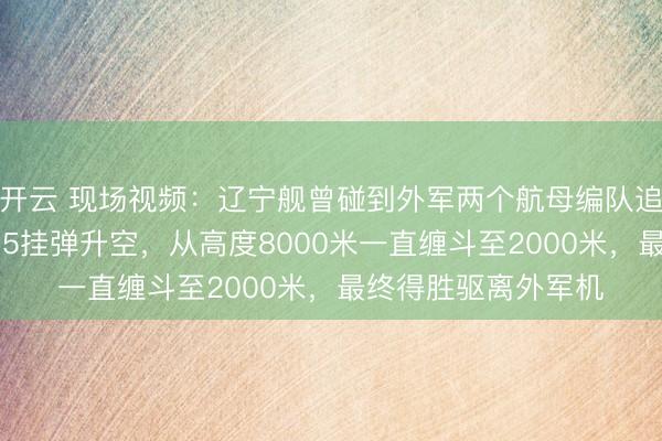开云 现场视频：辽宁舰曾碰到外军两个航母编队追踪监视，我军歼-15挂弹升空，从高度8000米一直缠斗至2000米，最终得胜驱离外军机